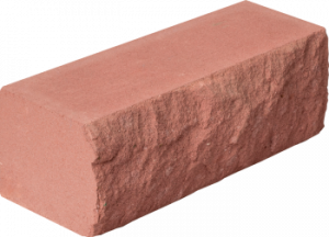 Кирпич силикатный рельефный розовый